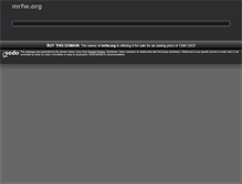 Tablet Screenshot of mrfw.org